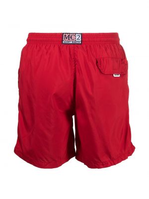 Einfarbige shorts Mc2 Saint Barth rot