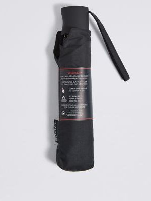Mens M&S Collection Briefcase Umbrella with Stormwear™ & Windtech™ - Black, Black M&s Collection