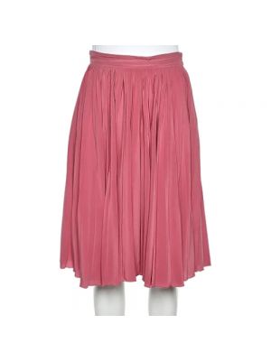 Jedwabna spódnica retro Gucci Vintage różowa