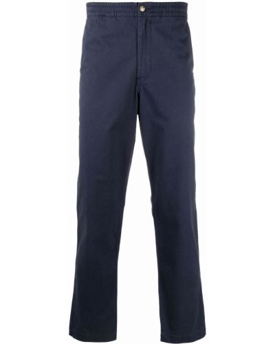 Памучни прав панталон бродирани с принт Polo Ralph Lauren
