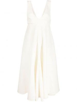 Midi haljina Rochas bijela