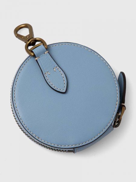 Portfel skórzany Polo Ralph Lauren niebieski