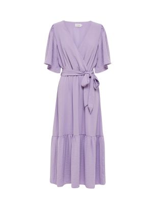 Dlouhé šaty Tussah fialová