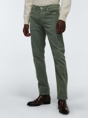 Manšestrové džíny Tom Ford zelené