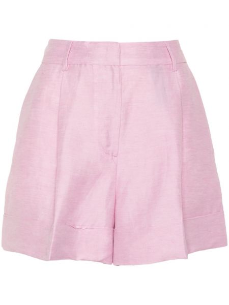 Plisirane kratke hlače Pt Torino ružičasta