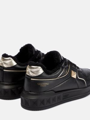 Sneakers di pelle Valentino Garavani nero