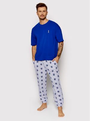Pižama Calvin Klein Underwear modra