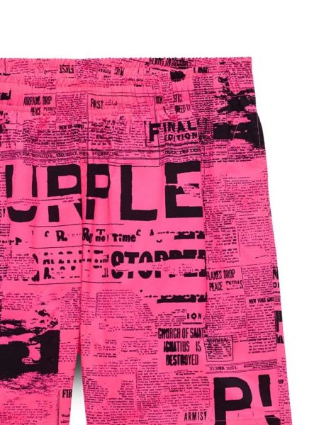 Shorts mit print Purple Brand