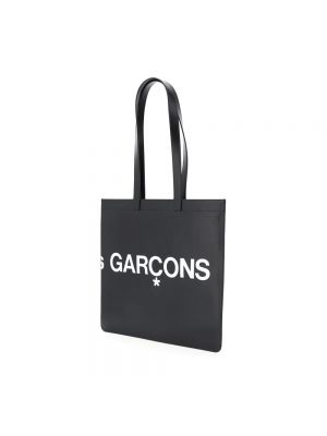 Leder shopper handtasche mit print mit taschen Comme Des Garçons