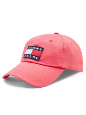 Cappello con visiera Tommy Jeans rosa