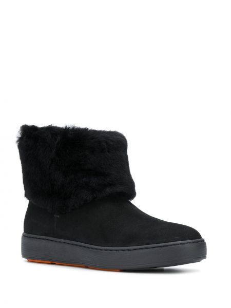 Sněžné boty s kožíškem Santoni černé
