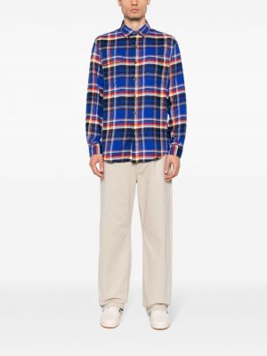 Chemise en coton à carreaux Polo Ralph Lauren bleu