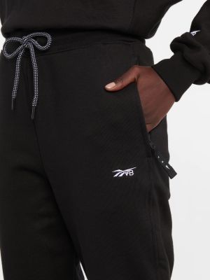 Spodnie sportowe bawełniane Reebok X Victoria Beckham czarne