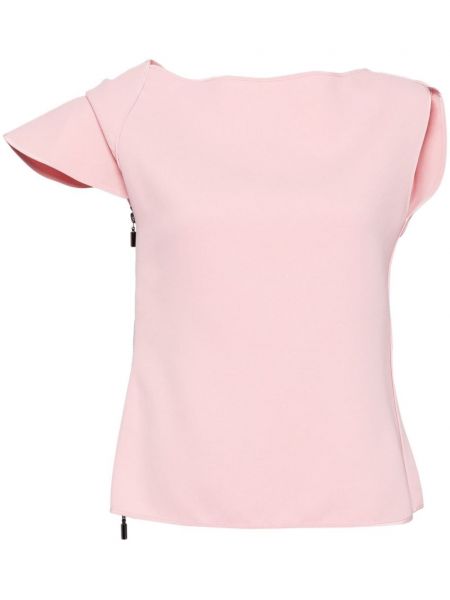 Ασύμμετρη μπλούζα Maticevski ροζ