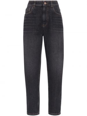 Skinny jeans Brunello Cucinelli schwarz
