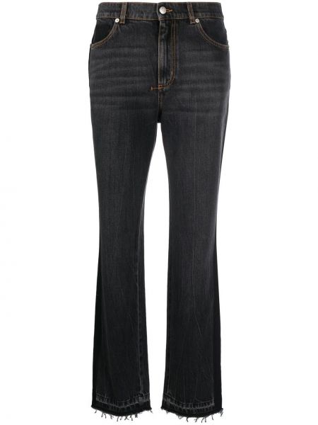 Jeans di cotone Alexander Mcqueen nero