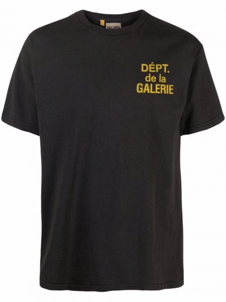 Тениска с принт Gallery Dept. черно