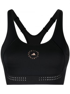 Sport trykt bh Adidas By Stella Mccartney svart