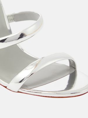 Sandale din piele Rene Caovilla argintiu