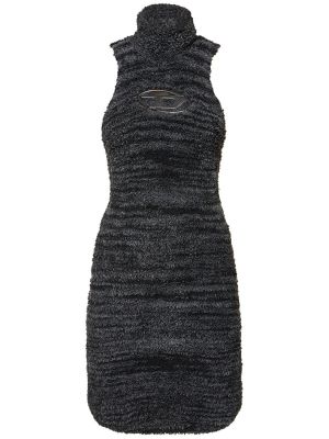 Sukienka mini bez rękawów Diesel czarna