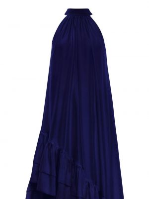Hedvábné večerní šaty Azeeza modré