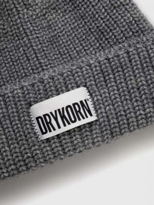 Шерстяная шапка Drykorn серая