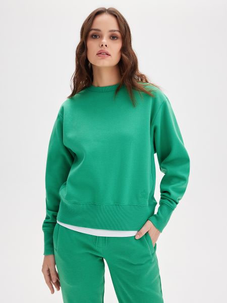 Свитшот Just Clothes зеленый