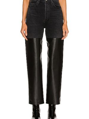 Pantaloni de piele Agolde - Negru