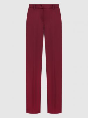 Бордові прямі брюки Twin-set