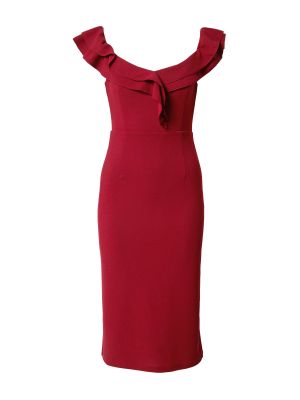 Koktejl obleka Skirt & Stiletto rdeča