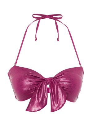 Lakkozott bikini nyomtatás Trendyol lila