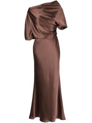 Robe de soirée Amsale marron