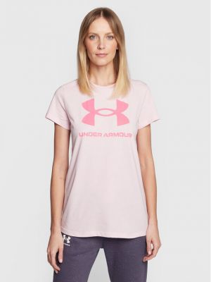 Relaxed топ Under Armour розово