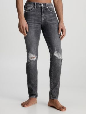 Pantalones skinny Calvin Klein Jeans gris