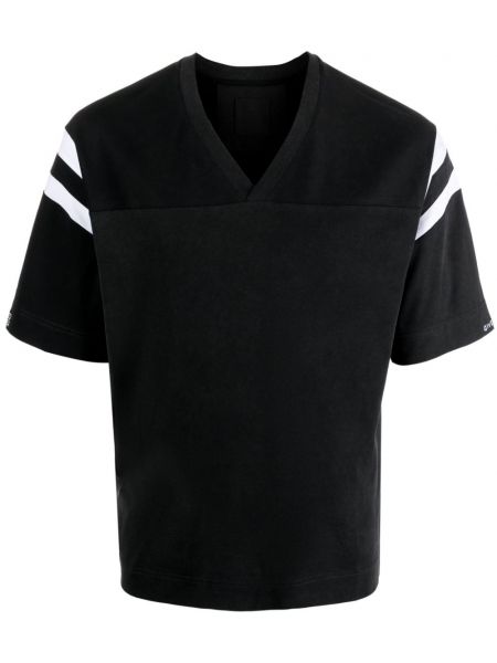 T-shirt en coton à col v Givenchy