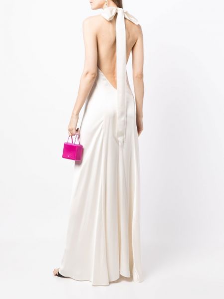 Sukienka wieczorowa z otwartymi plecami Michelle Mason biała