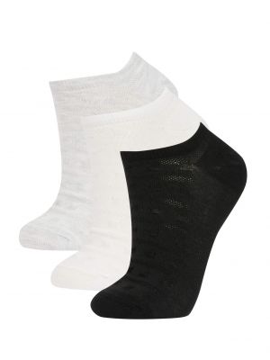 Pamučne čarape Defacto siva