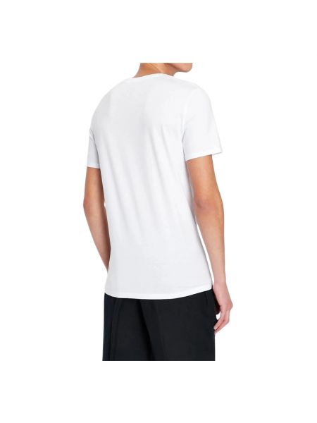 Camisa de algodón Armani Exchange blanco