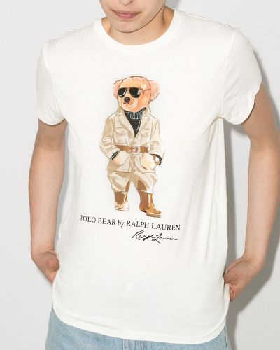 Camiseta con cuentas con estampado Polo Ralph Lauren negro