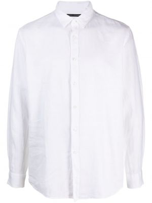 Ленена риза Daniele Alessandrini бяло