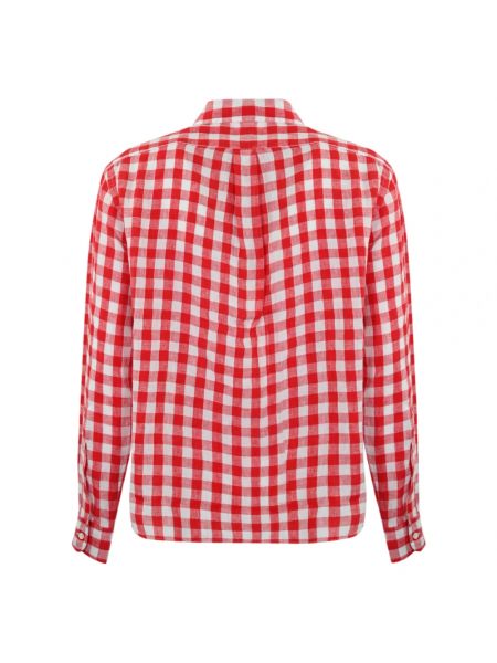 Bluse mit geknöpfter Ralph Lauren rot