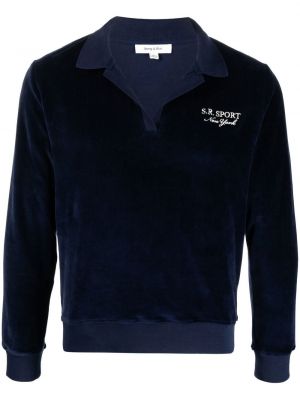 Pamučna košulja s vezom Sporty & Rich plava