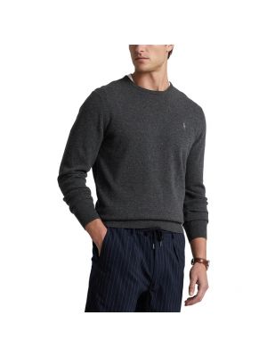 Cárdigan con bordado de lana de tela jersey Polo Ralph Lauren negro