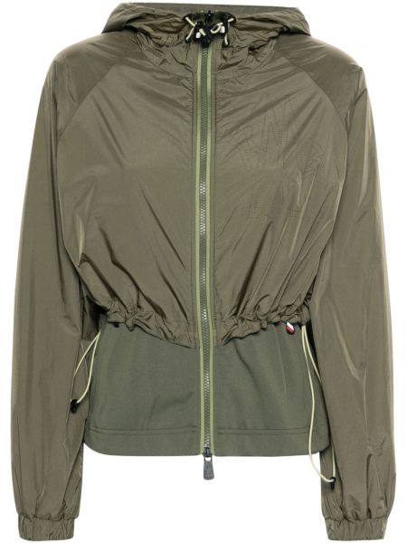 Jacheta reflectorizanta cu glugă Moncler Grenoble verde
