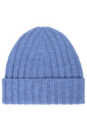 Кашемировая шапка Gran Sasso голубая