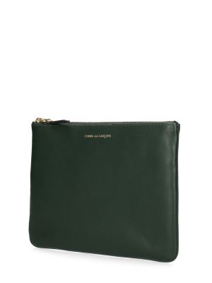 Kožená taška Comme Des Garçons Wallet zelená