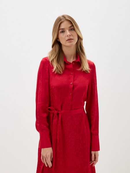 Платье-рубашка Falinda красное
