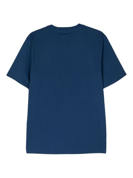 Medvilninis marškinėliai Carhartt Wip mėlyna