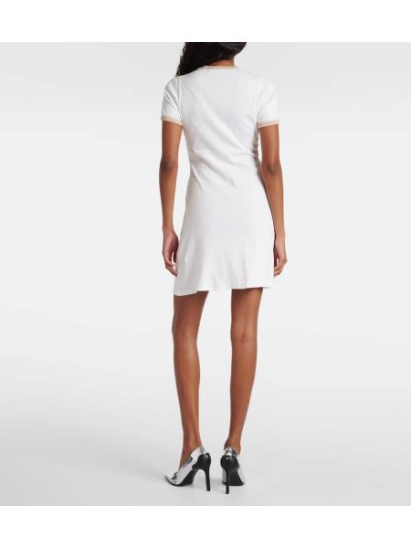 Pamučna haljina Courreges bijela