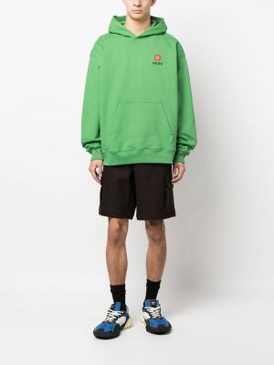 Kokvilnas kapučdžemperis Kenzo zaļš